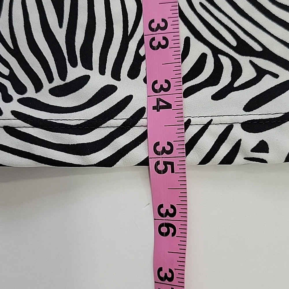 Merona Shirtwaist Zebra Print Dress SZ M - Picture 7 of 10